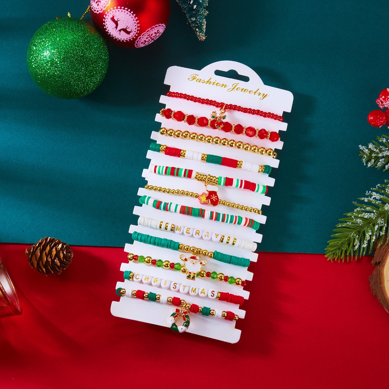 Wholesale Christmas multi-layer bracelet set